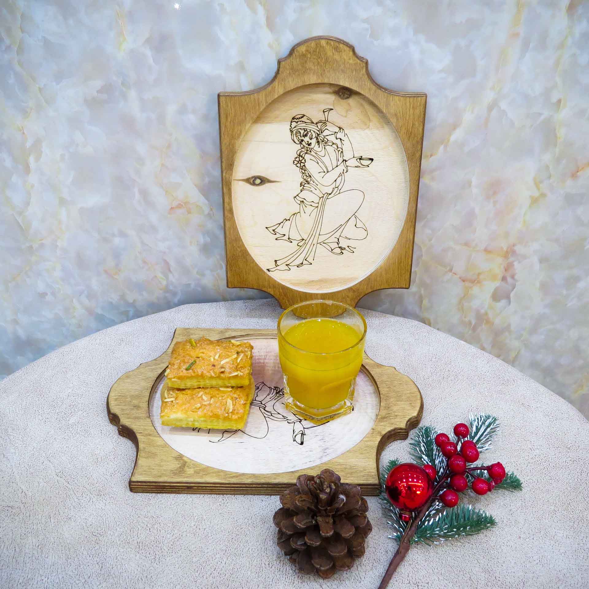 سینی پذیرایی طرح سنتی